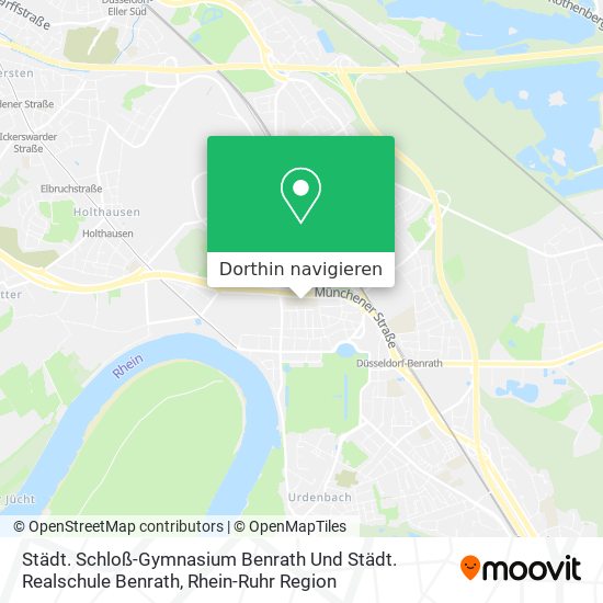 Städt. Schloß-Gymnasium Benrath Und Städt. Realschule Benrath Karte