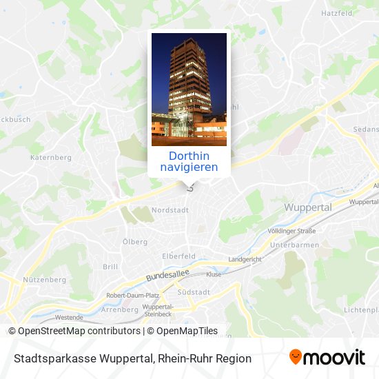 Stadtsparkasse Wuppertal Karte