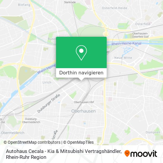Autohaus Cecala - Kia & Mitsubishi Vertragshändler Karte
