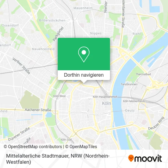 Mittelalterliche Stadtmauer Karte