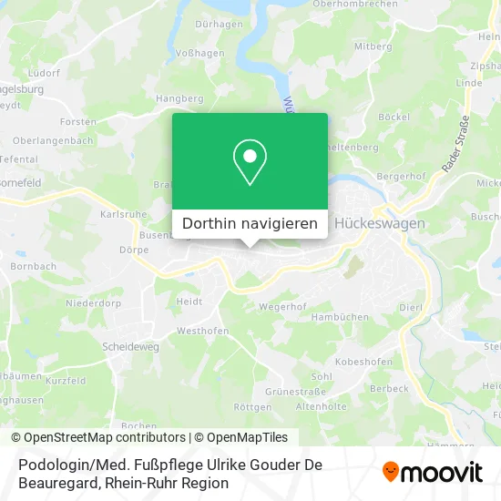 Podologin / Med. Fußpflege Ulrike Gouder De Beauregard Karte