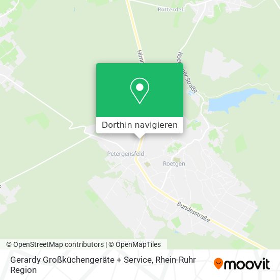 Gerardy Großküchengeräte + Service Karte