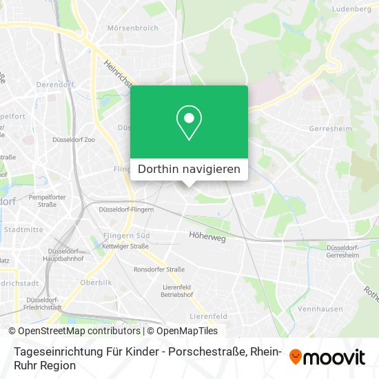 Tageseinrichtung Für Kinder - Porschestraße Karte