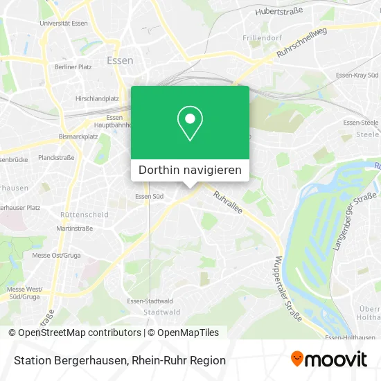 Station Bergerhausen Karte