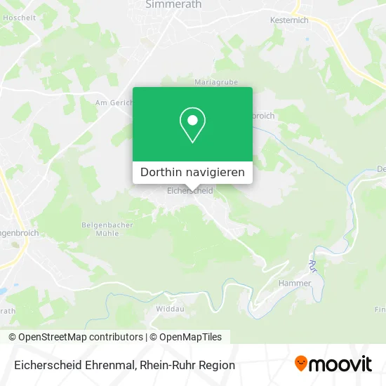 Eicherscheid Ehrenmal Karte