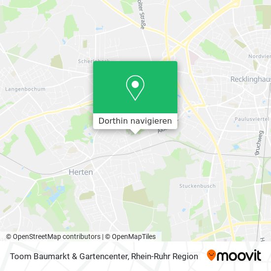 Toom Baumarkt & Gartencenter Karte