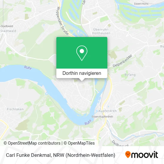 Carl Funke Denkmal Karte