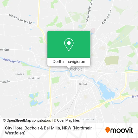 City Hotel Bocholt & Bei Milla Karte