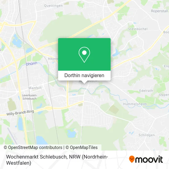 Wochenmarkt Schlebusch Karte