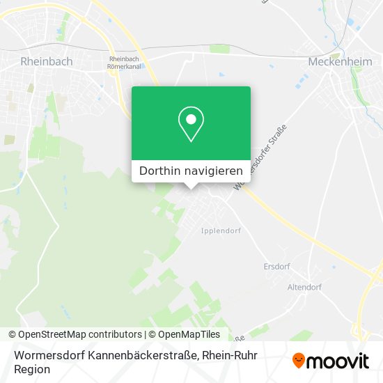 Wormersdorf Kannenbäckerstraße Karte