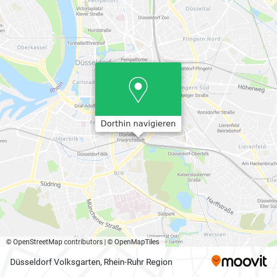 Düsseldorf Volksgarten Karte