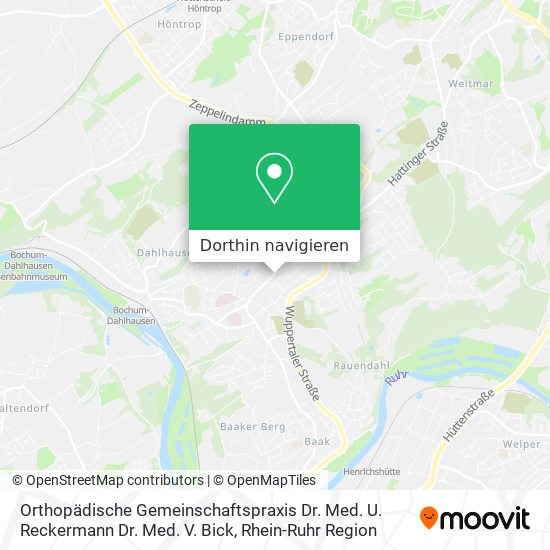 Orthopädische Gemeinschaftspraxis Dr. Med. U. Reckermann Dr. Med. V. Bick Karte