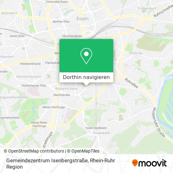 Gemeindezentrum Isenbergstraße Karte