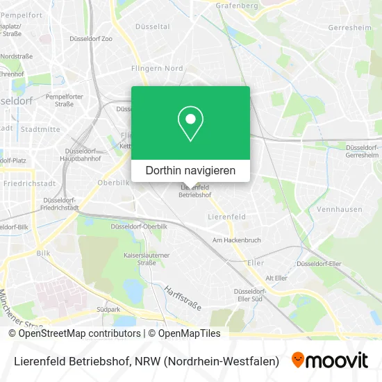 Lierenfeld Betriebshof Karte