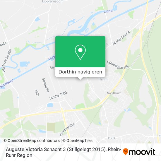 Auguste Victoria Schacht 3 (Stillgelegt 2015) Karte