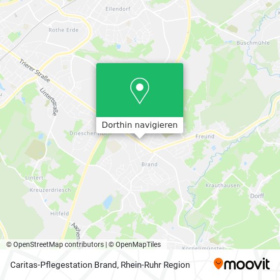 Caritas-Pflegestation Brand Karte