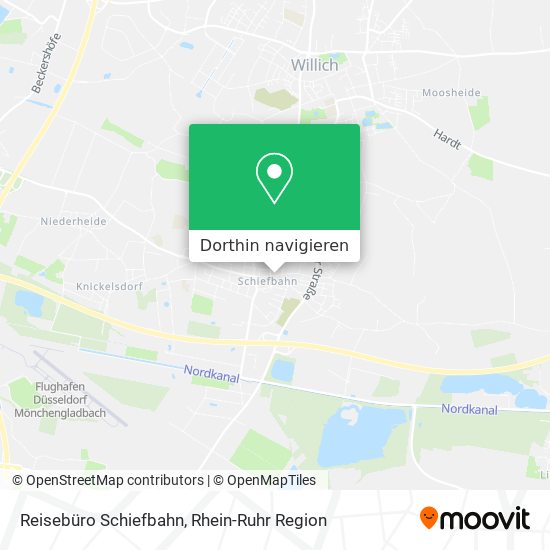 Reisebüro Schiefbahn Karte