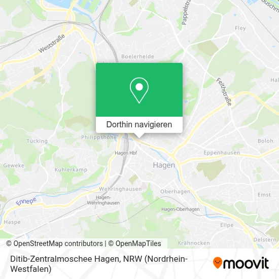 Ditib-Zentralmoschee Hagen Karte