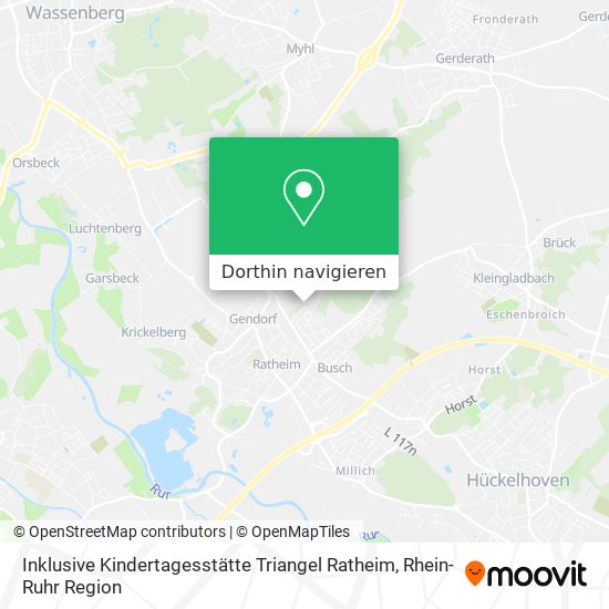 Inklusive Kindertagesstätte Triangel Ratheim Karte