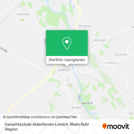Gesamtschule Aldenhoven-Linnich Karte