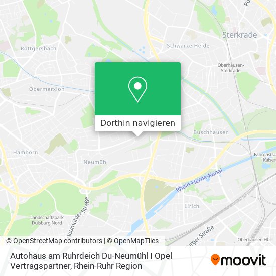 Autohaus am Ruhrdeich Du-Neumühl I Opel Vertragspartner Karte