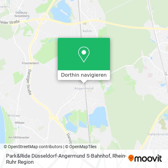 Park&Ride Düsseldorf-Angermund S-Bahnhof Karte
