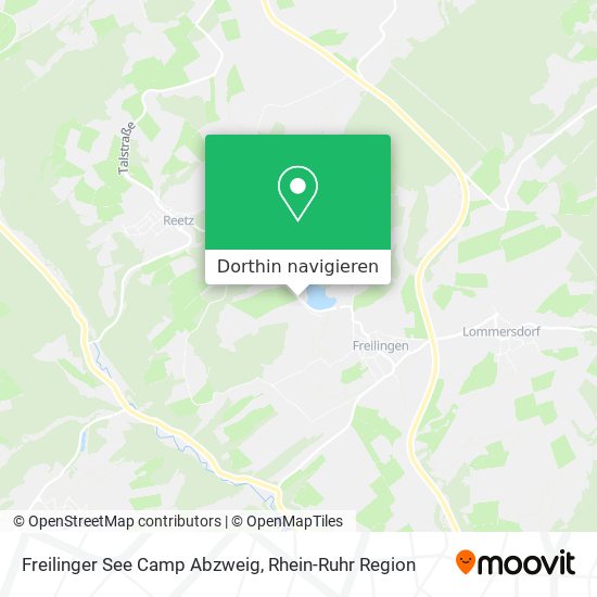 Freilinger See Camp Abzweig Karte