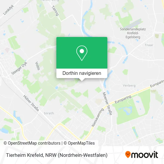 Tierheim Krefeld Karte