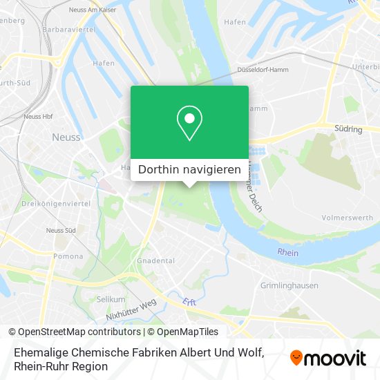 Ehemalige Chemische Fabriken Albert Und Wolf Karte