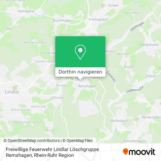 Freiwillige Feuerwehr Lindlar Löschgruppe Remshagen Karte