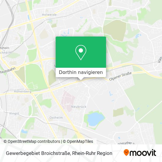 Gewerbegebiet Broichstraße Karte