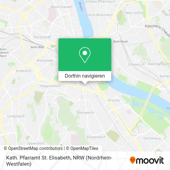 Kath. Pfarramt St. Elisabeth Karte