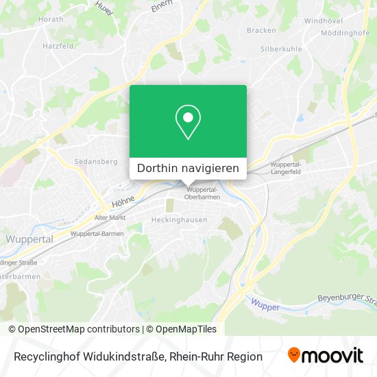 Recyclinghof Widukindstraße Karte