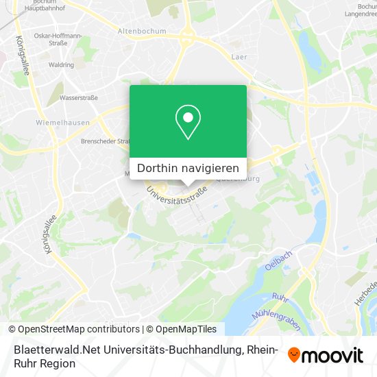 Blaetterwald.Net Universitäts-Buchhandlung Karte