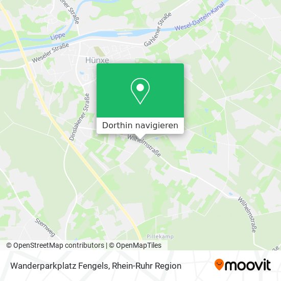 Wanderparkplatz Fengels Karte