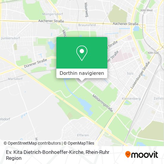 Ev. Kita Dietrich-Bonhoeffer-Kirche Karte
