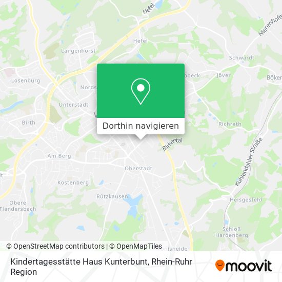 Kindertagesstätte Haus Kunterbunt Karte