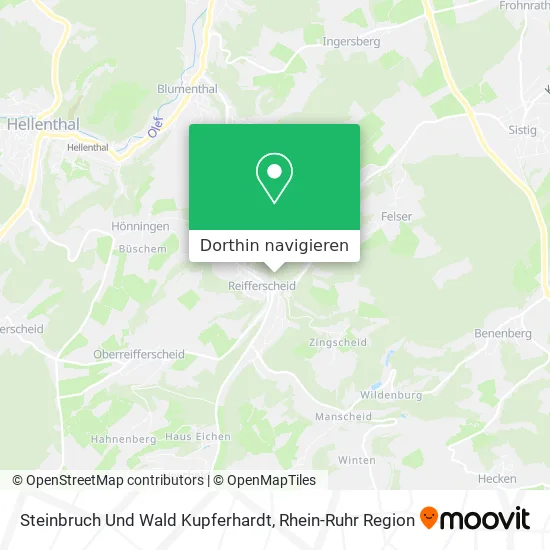 Steinbruch Und Wald Kupferhardt Karte