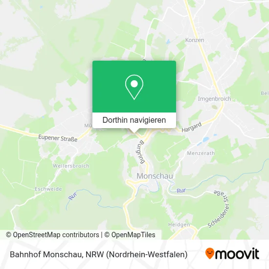 Bahnhof Monschau Karte