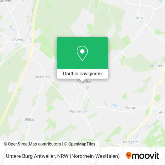 Untere Burg Antweiler Karte