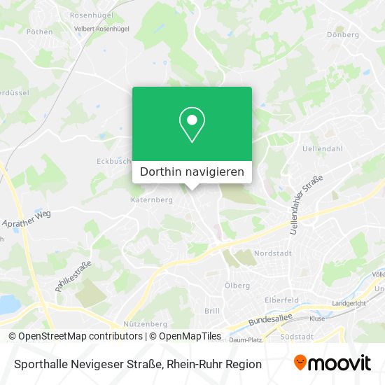 Sporthalle Nevigeser Straße Karte
