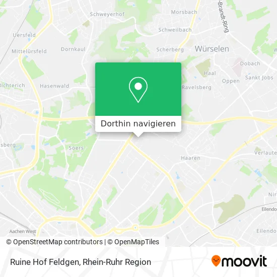 Ruine Hof Feldgen Karte