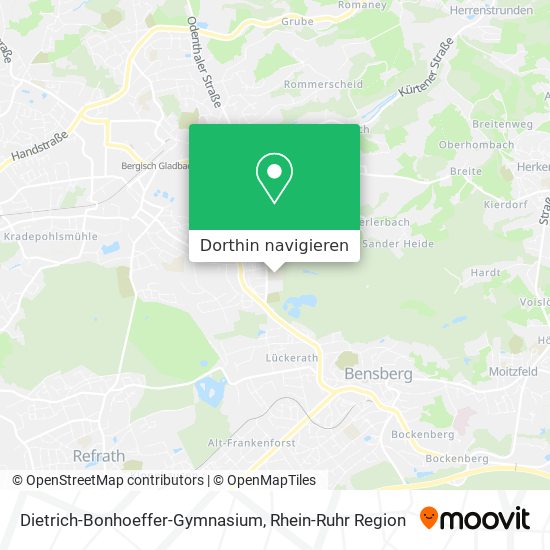 Dietrich-Bonhoeffer-Gymnasium Karte
