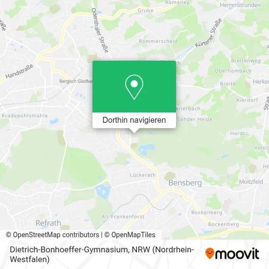 Dietrich-Bonhoeffer-Gymnasium Karte