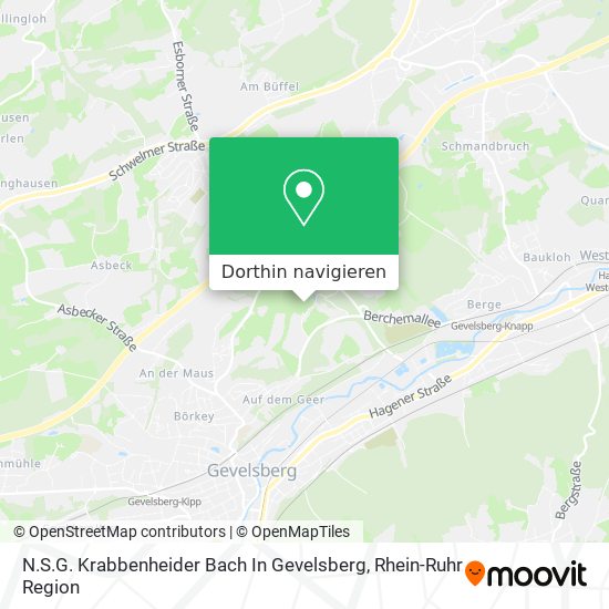N.S.G. Krabbenheider Bach In Gevelsberg Karte