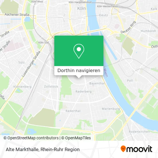 Alte Markthalle Karte