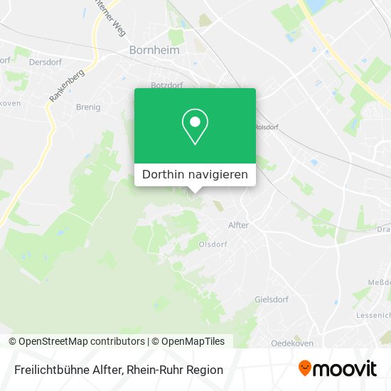Freilichtbühne Alfter Karte