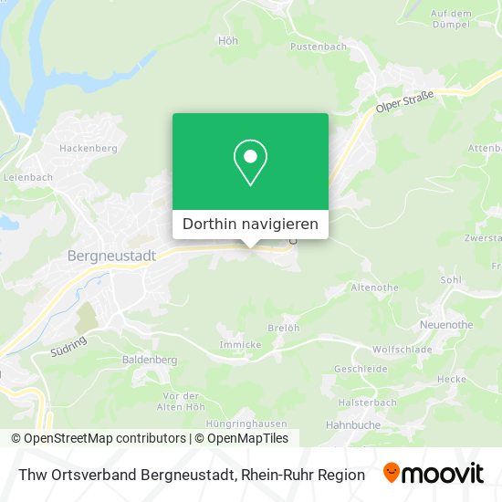 Thw Ortsverband Bergneustadt Karte