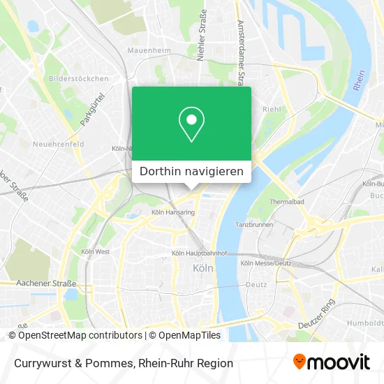 Currywurst & Pommes Karte