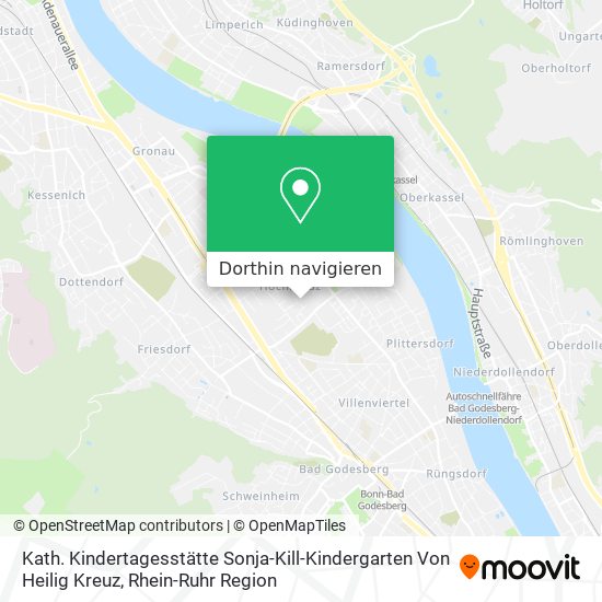 Kath. Kindertagesstätte Sonja-Kill-Kindergarten Von Heilig Kreuz Karte